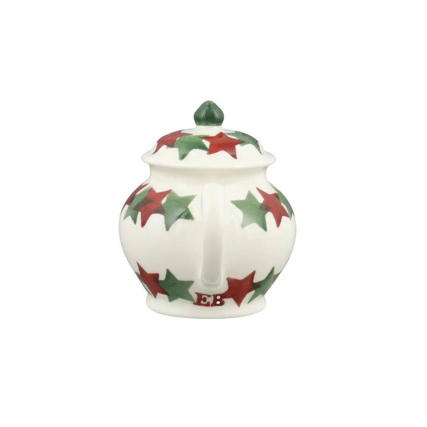 Emma Bridgewater Christmas Stars Tiny Teapot Decoration in Box - Image 4