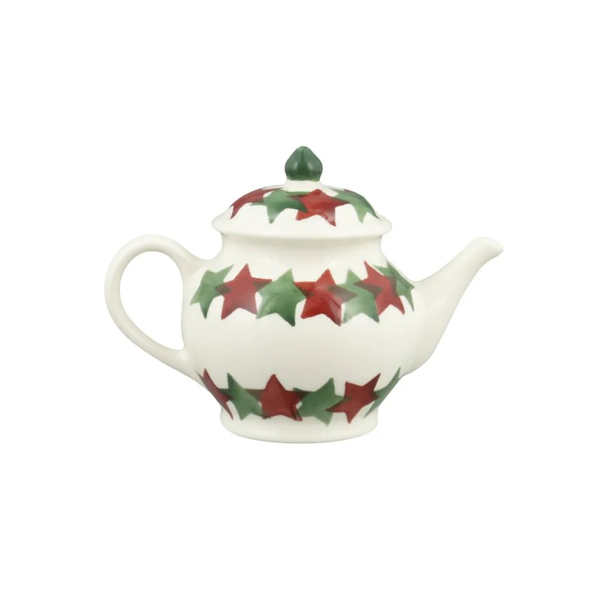 Emma Bridgewater Christmas Stars Tiny Teapot Decoration in Box - Image 5