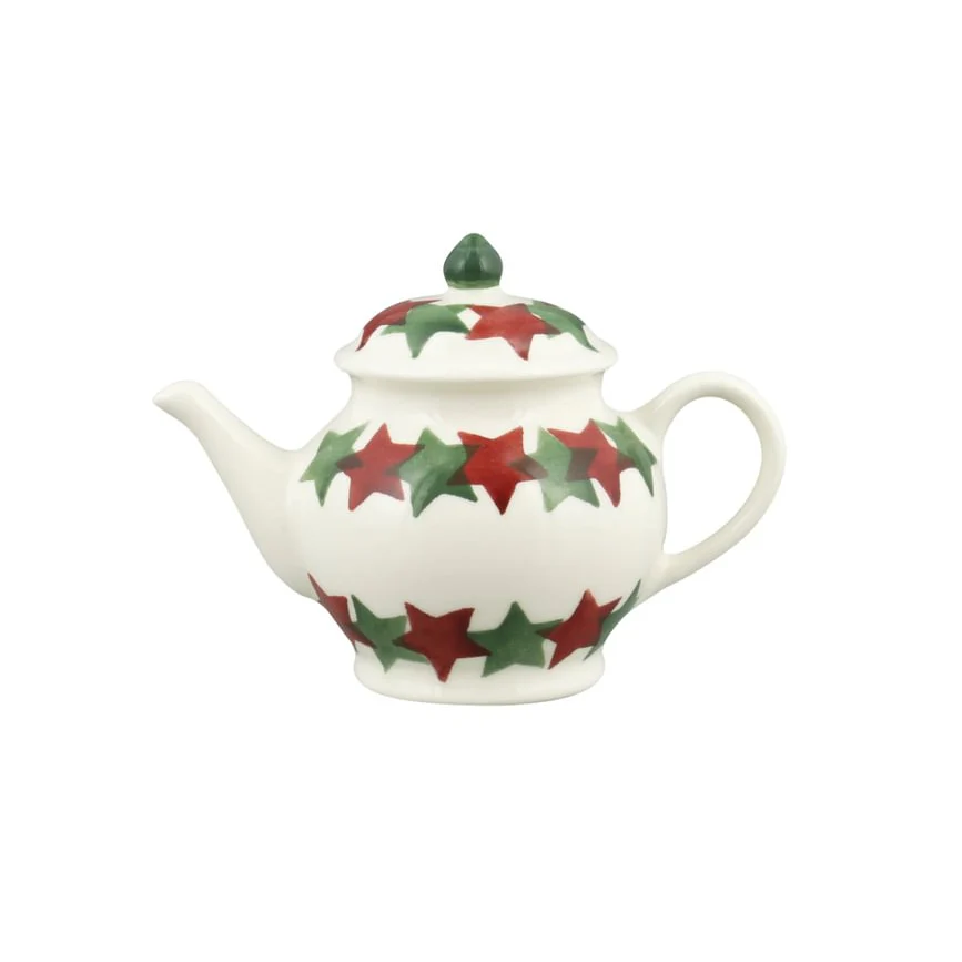 Emma Bridgewater Christmas Stars Tiny Teapot Decoration in Box - Image 8
