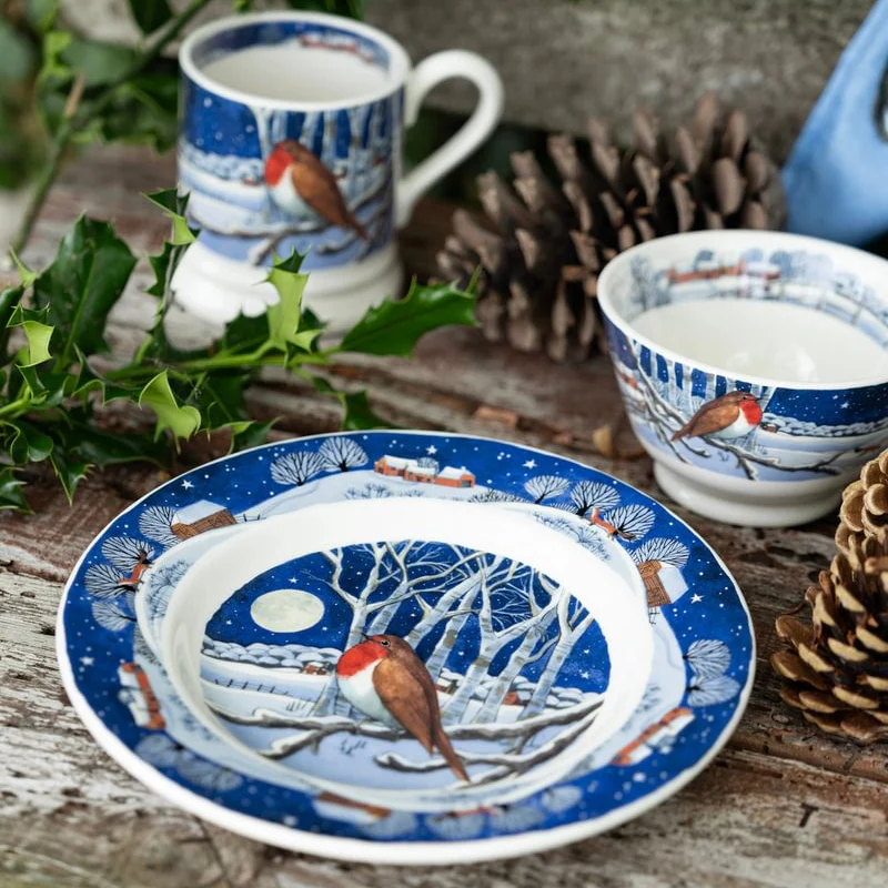 Emma Bridgewater Midnight Robin 8.5" Side Plate - Image 3