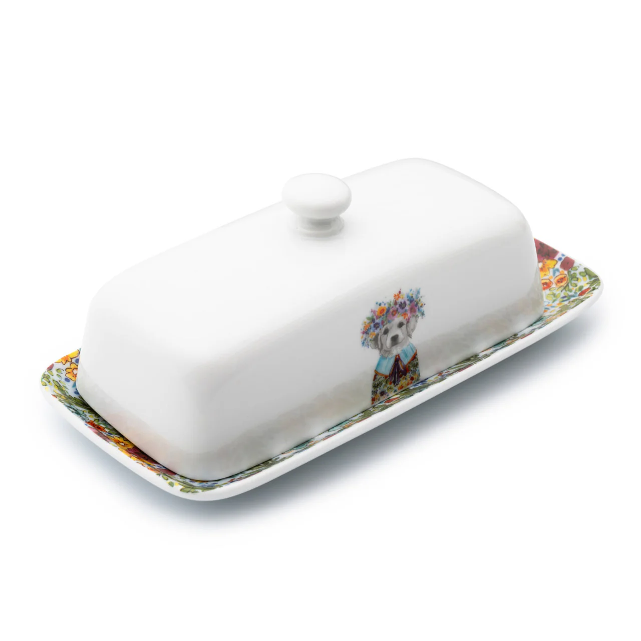 Mikasa Tipperleyhill Porcelain Puppy Butter Dish - Image 6
