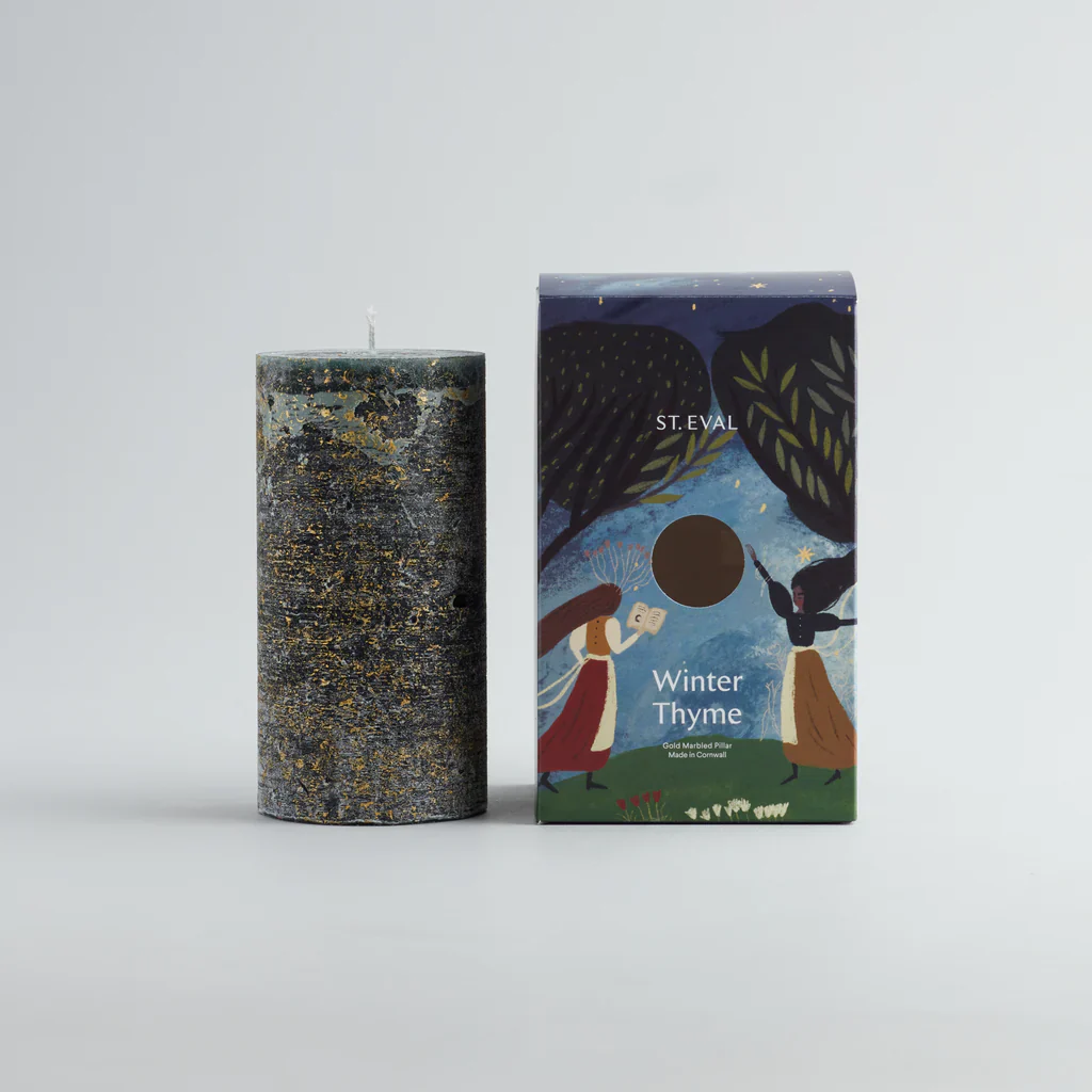 St. Eval Gold Marble Pillar Candles - All Fragrances - Image 3