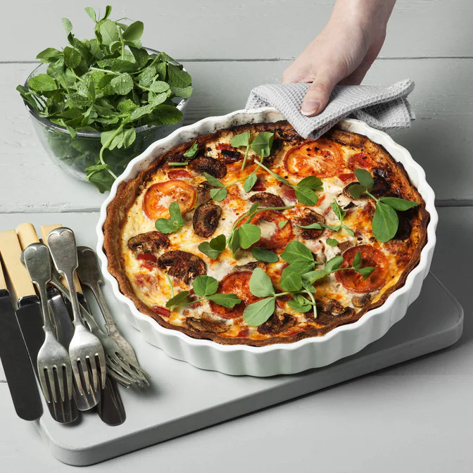 CKS White 22cm Flan Dish - Image 3